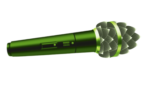 microphone shaped like hop cone